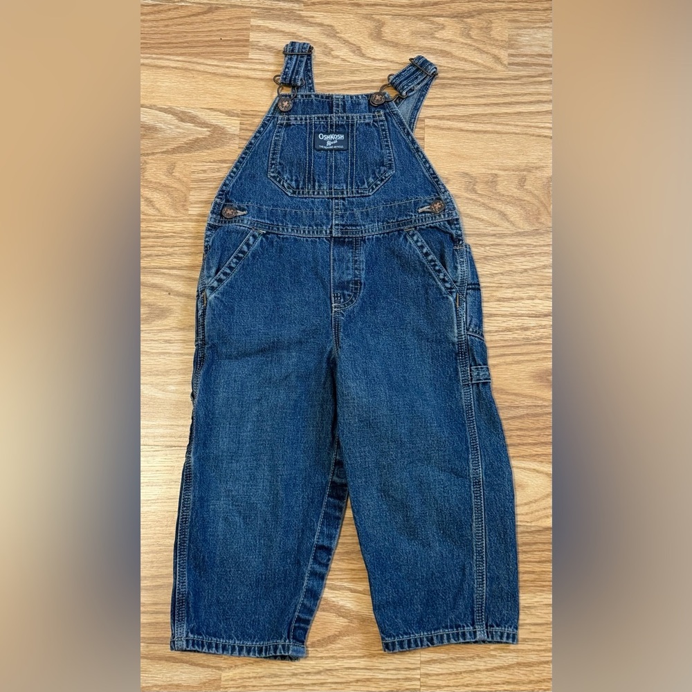 OshKosh B’gosh Denim Overalls 24 Months Vestbak Classic Blue Jeans Bibs